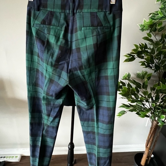 J.CREW Ruby Full Length Pants in Black Watch Tartan Plaid NWT Size 2 - Picture 4 of 7